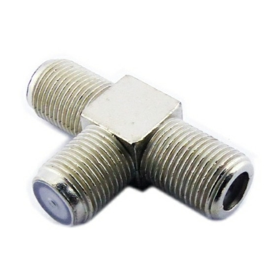 Conector Coaxial Tipo T, 3 Hembras/ Pack 6 Unidades 