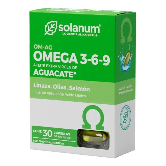 Solanum Omega 3,6,9 y Aguacate 30 Softcaps