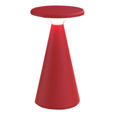 Velador De Mesa Space Rojo Inalámbrica Led Mc