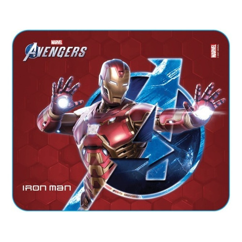 Mouse Pad Iron Man Licencia Oficial Marvel Original Negro