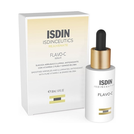 Sérum Facial Antiaging Flavo-C Isdin Isdinceutics día/noche para todo tipo de piel de 30mL/30g 30 años