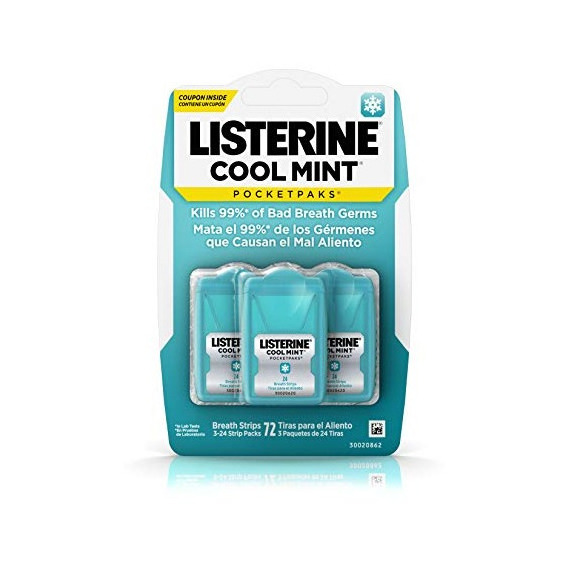 Las Tiras De Aliento Listerine Cool Mint Pocketpaks Matan Ma