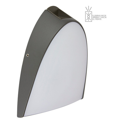 Lampara Sobreponer En Muro Gris 16w Luz Suave Cálida Hled-11