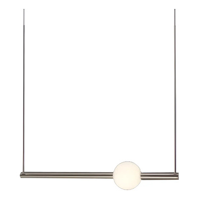 Colgante Led Instal3 Horizontal Baston Ace Deco Moderno Cie Acero