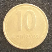 Moeda 10 Centavos Ano 1993 Argentina