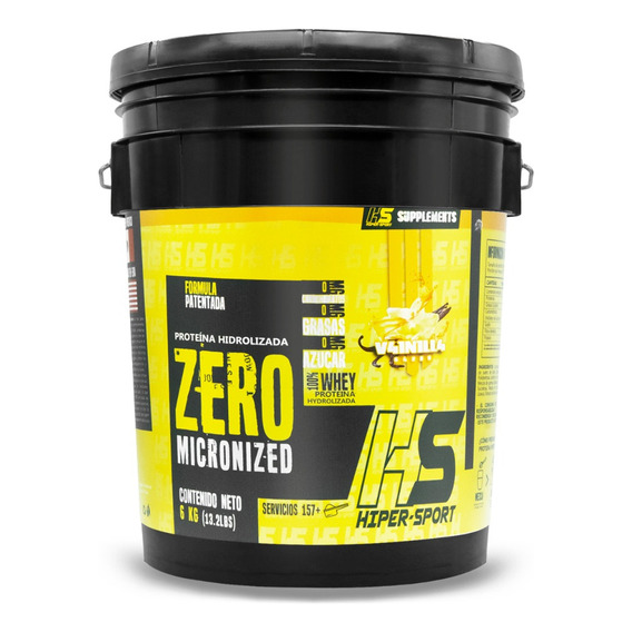 Proteína Whey Hs Hidrolizada Isolate Hiper Sports 6 Kg Sabor Vainilla