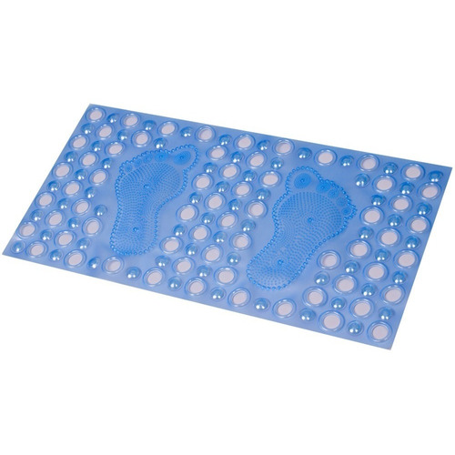 Antideslizante Para Bañera Pvc Foot 34x66 Cm Color Turquesa