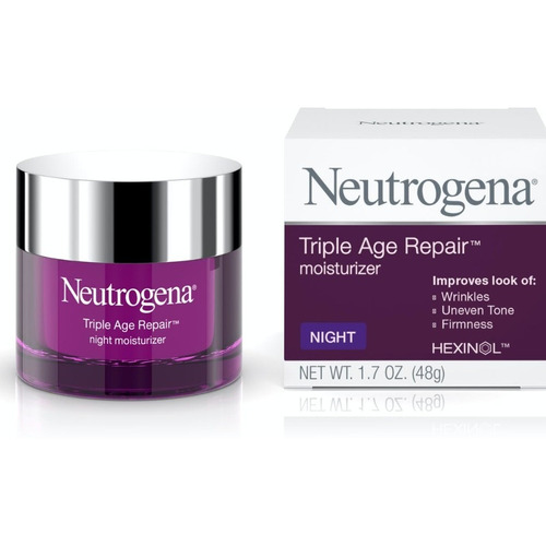 Crema facial nocturna antiarrugas Neutrogena Triple Age Repair
