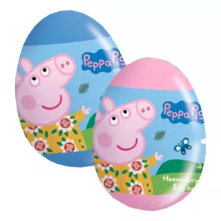 Huevos Sorpresas Peppa Pig Con Juguete 2d Y Stickers