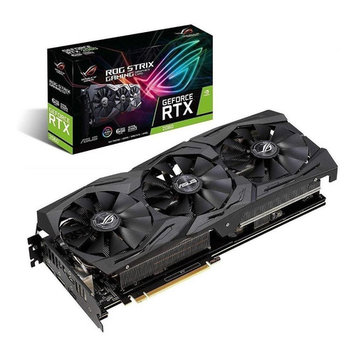 Tarjeta de video Nvidia Asus  ROG Strix GeForce RTX 20 Series RTX 2060 ROG-STRIX-RTX2060-6G-GAMING 6GB