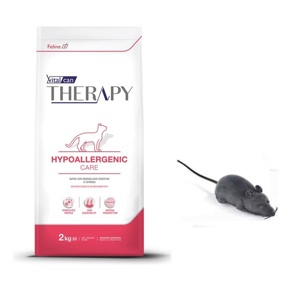 Therapy Hipoallergenica Gato 2k+raton+envio