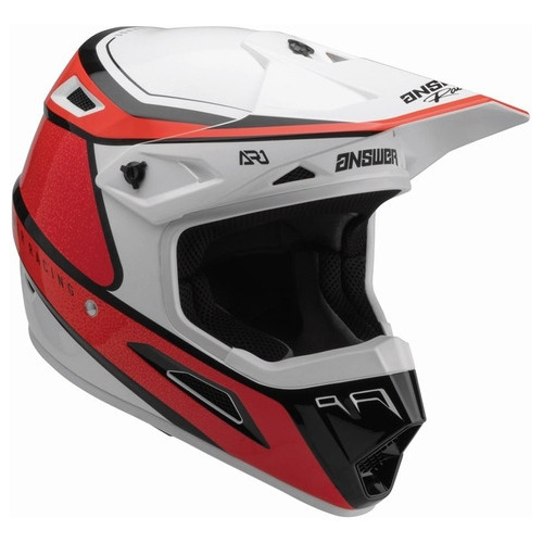Casco Moto Answer Ar1 Vivid Color Rojo Tamaño del casco M