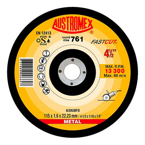 Disco De Corte Austromex 761 Metal Fc 4.1/2