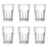 Juego de vasos Bristol de 6 piezas, 410 ml, cristal de color transparente Excellent Nadir