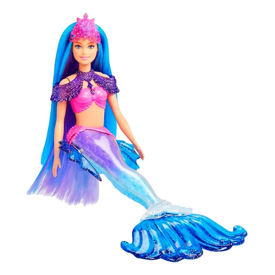 Muñeca Sirena Malibu Barbie Mattel +3 Con Accesorios Febo