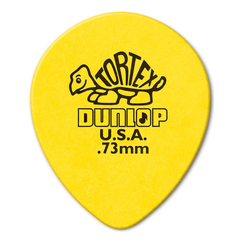 Cuo Púas Tortex Tear Drop 0.73 Pack X 12 Jim Dunlop 413r Color Amarillo