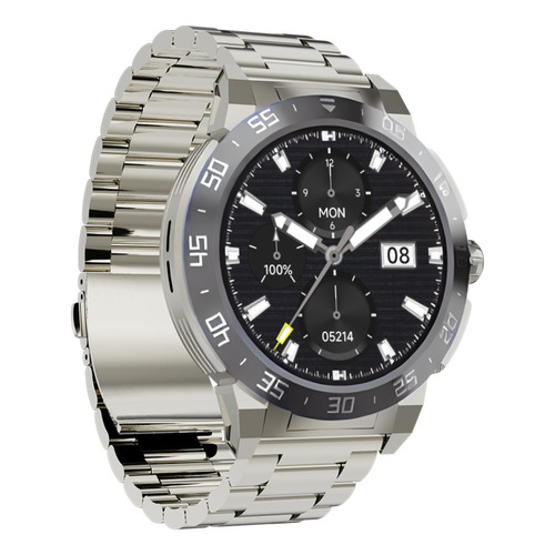 Reloj Inteligente Be-50 Smartwatch Color de la caja Blanco Color de la malla Plateado Color del bisel Gris Diseño de la malla Mesh
