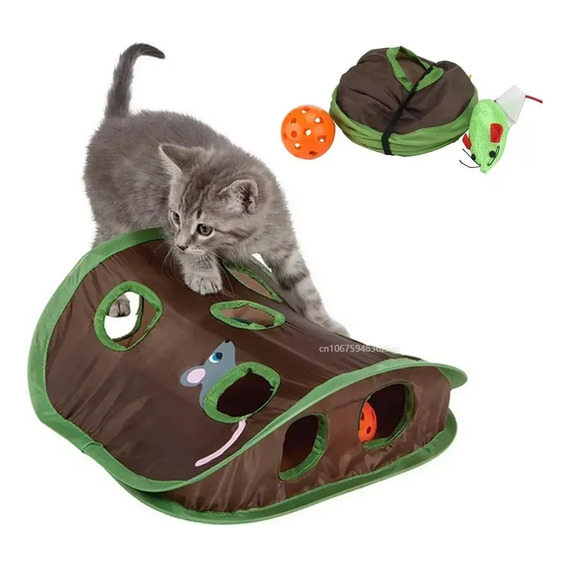 Caja Atrapa Ratones Juego Para Gatos 