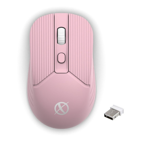 Mouse inalámbrico recargable Xinua  M2 rosa