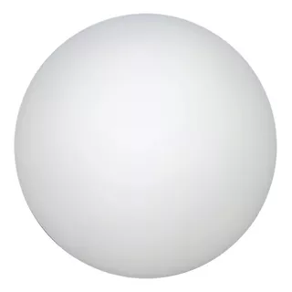 Vidro Globo Bola 12cm Diâmetro Branco Fosco Sem Colar