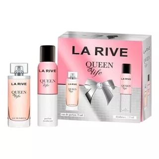 Perfume La Rive Kit Queen Of Life Edp 75ml + Deo 150ml  C/nf