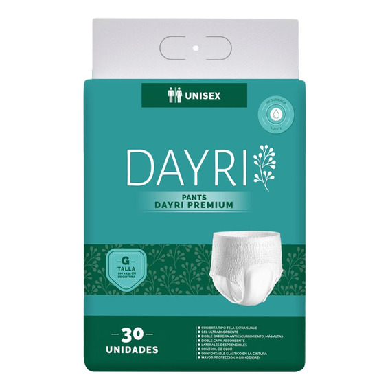 Pañal Pants Premium Adulto Dayri G 30 Un