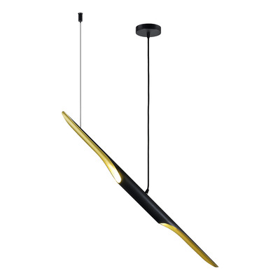 Lampara Colgante Galia 1 Diseño G9 Dorado Apto Led Nk