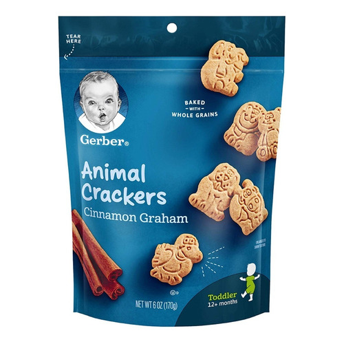 Gerber Galletas Animal Crackers Con Canela 170 Gr