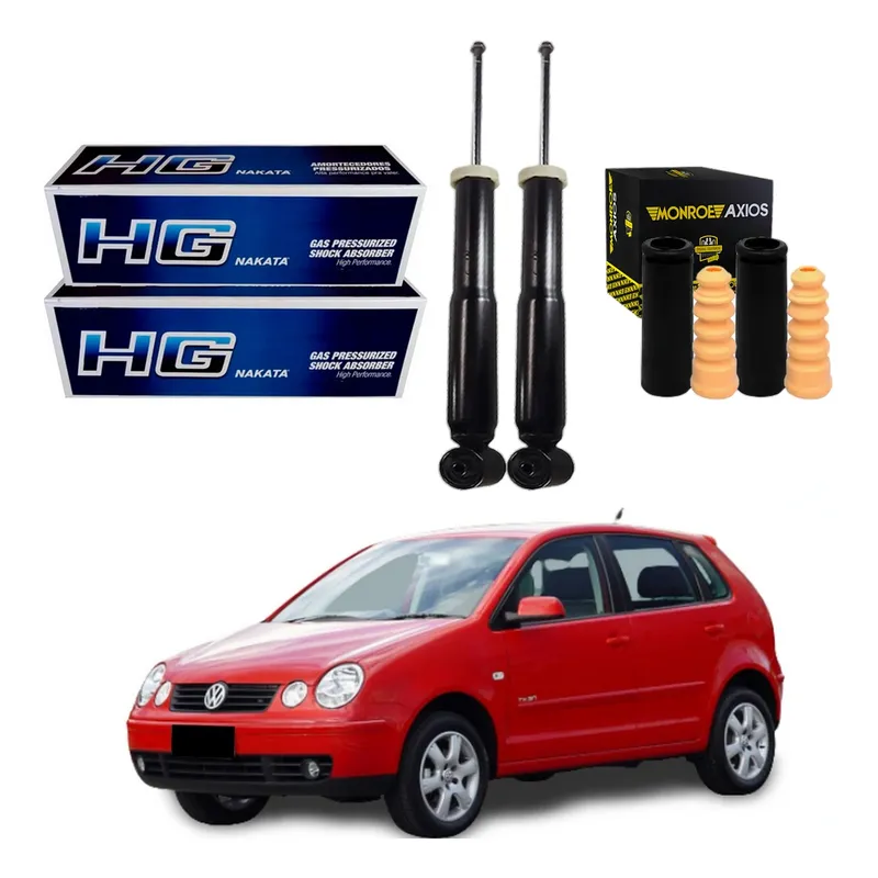 Kit Amortecedor Traseiro Polo 1.0 2002 A 2003