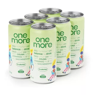 6 Bebida Funcional One More Balance Drink Limão 269ml Lata