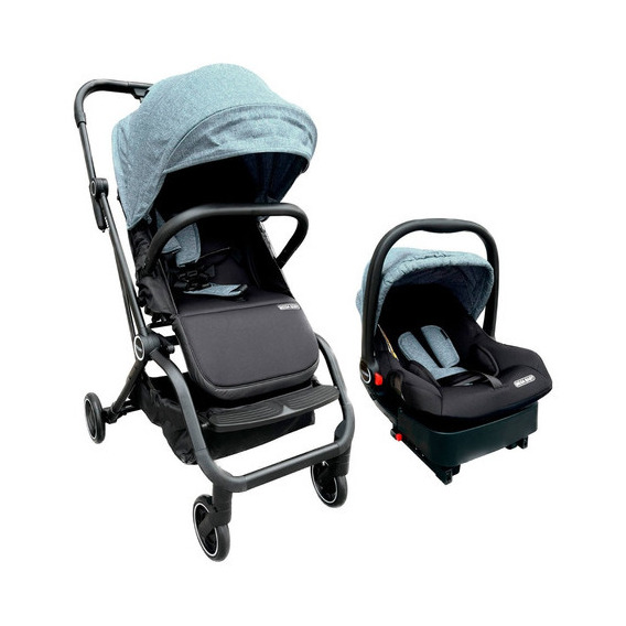 Coche Cuna Bebè Travel System Mega Baby Java 360º C/base Color Gray