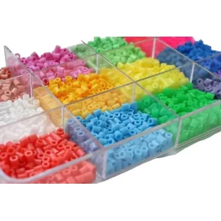 20 Colores Hama Beads+pinza+papel+2 Bases 8cm Planchitos