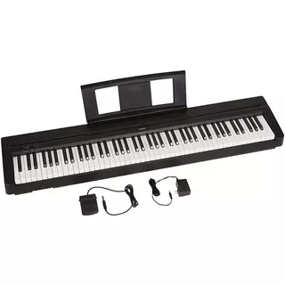 Piano Digital Yamaha P45 Ped/fue /envio/ahora12/belgrano Color Negro