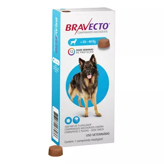 Msd Bravecto Comprimidos Cachorro 20 Kg A 40 Kg