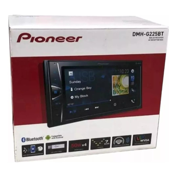 Auto Estéreo Pioneer Dmh-g225bt Doble Din Pantalla Bluetooth