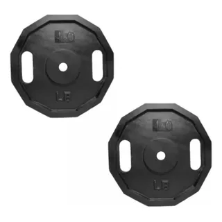 2 Discos Hexagonales De 40 Libras Lb ( 20 Kilogramos Kg C/u)