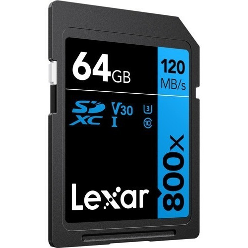 Tarjeta De Memoria Lexar 64gb High-performance 800xuhs-isdxc