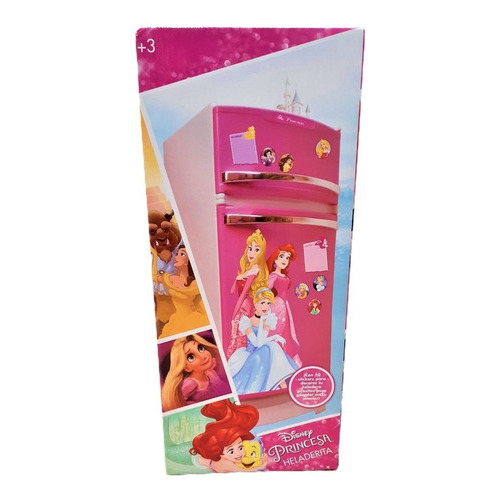 Heladera De Princesas Disney Con Accesorios Color Rosa