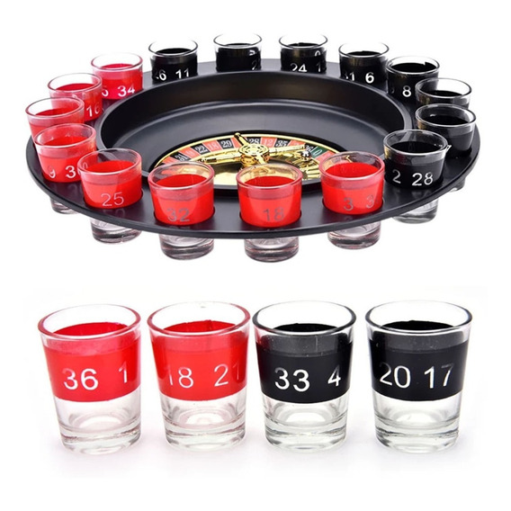 Ruleta De Shots Juego De Mesa 16 Copas Drinking Roulette