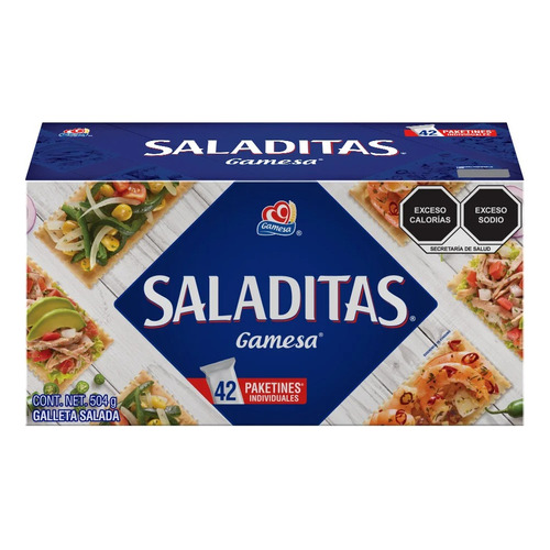 3 Pzs Gamesa Galletas Saladitas 504gr