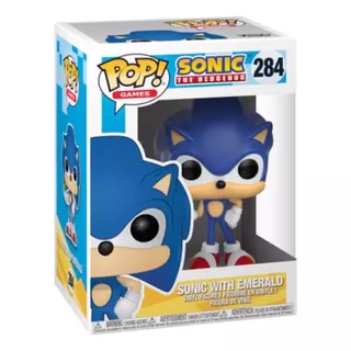 Figura De Accion Sonic Con Esmeralda 284 Sonic The Hedgehog Por Sega Funko Pop Games 