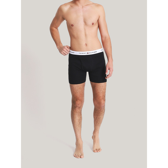 Pack De 3 Calzoncillo Bóxers Negro Tommy Hilfiger