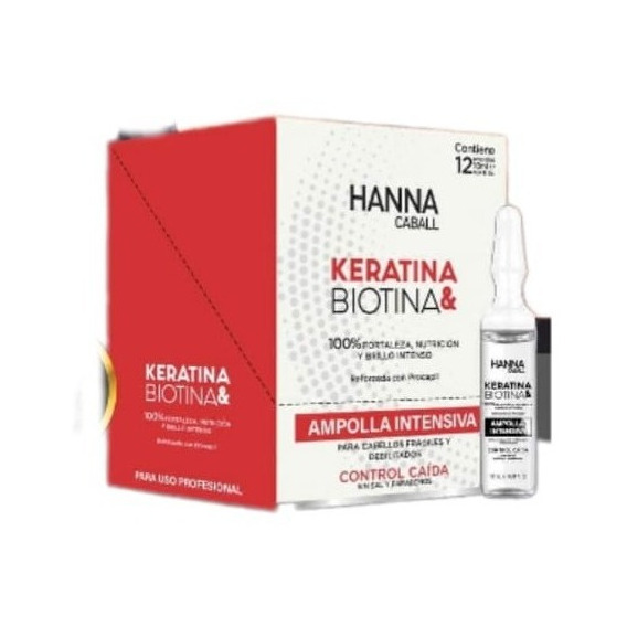 Ampolla Biotina Hanna Caball Caja 12 Unid X 10 Ml