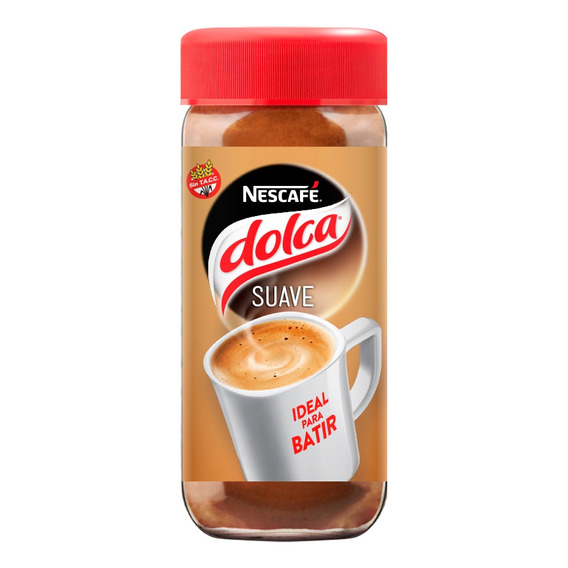 Café instantáneo suave Nescafé Dolca sin tacc frasco 170g