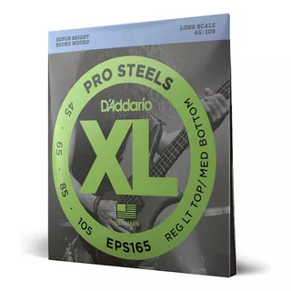 Set De Cuerdas Para Bajo Daddario Pro Steels 45/105