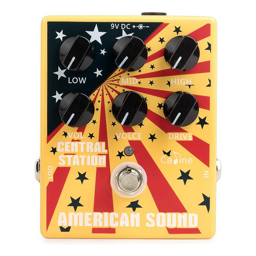 Caline Cp-55 American Sound Overdrive Pedal De Efecto De Gu. Color Amarillo