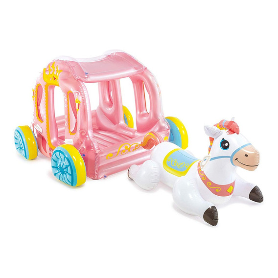 Inflable Piscina Carruaje Pony Caballo Inflable Intex