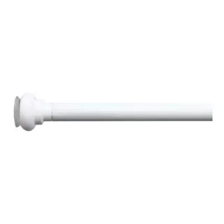 Barral Caño  Extensible 120 A 200 Cms  Aluminio Para Colgar Cortina Baño Super Oferta! Blanco O Negro