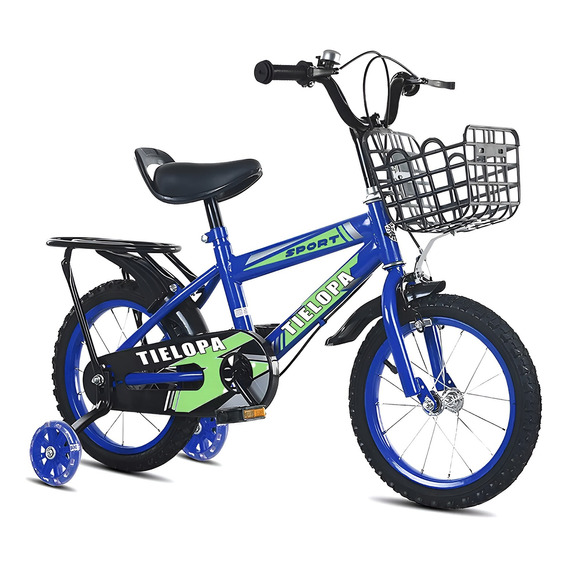 Bicicleta Infantil Para Niños  Con Canasta
