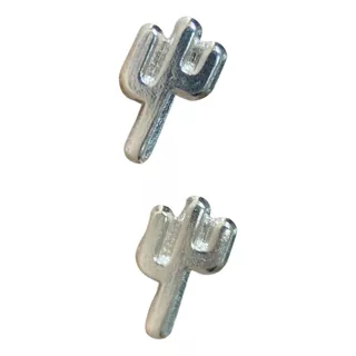 Broqueles  Cactus Plata  Ley 925 Broml017 7mm